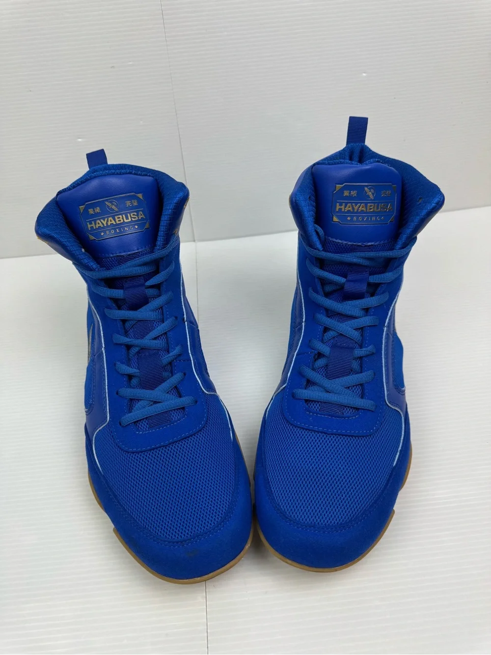 Hayabusa Pro Boxing MMA Sneakers Shoes High Top Men's Size 12 Blue Martial Arts